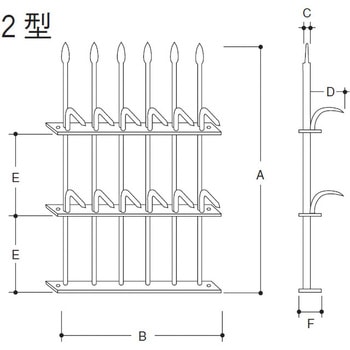 忍び返し2型 ノーブランド