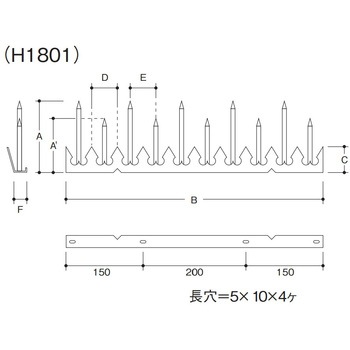 忍び返し17型 ノーブランド