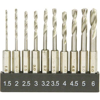 ドリルセット 6SGK10P TOOL 鉄工用月光ドリルセット(10本) ビックツール