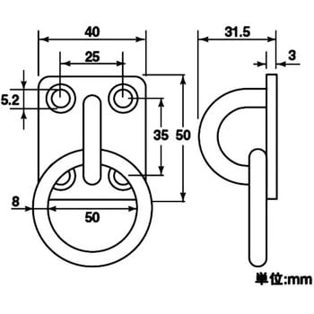 11152 ステンレス リングプレート 1個 ハイロジック 【通販サイト