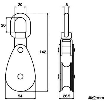 ステンレス 豆ブロック (1車) ハイロジック
