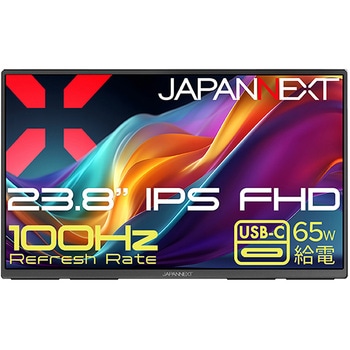 23.8型/1920×1080/HDMI×1、USB-C×2/ブラック/スピーカー有/2年保証 JAPANNEXT