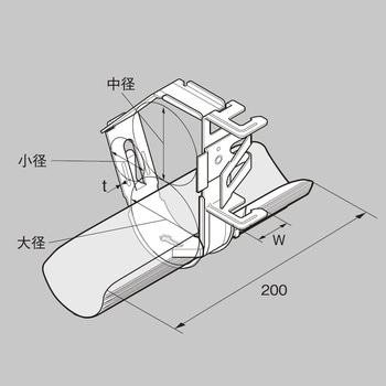 空調冷媒配管用金具SCキープハンガー マルチ配管用(3本用) 昭和コーポレーション