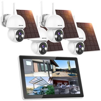 防犯カメラセット(防犯カメラ4台+レコーダー1台) NEXTEC