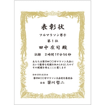 賞状用紙 金刷 タカ印(ササガワ)