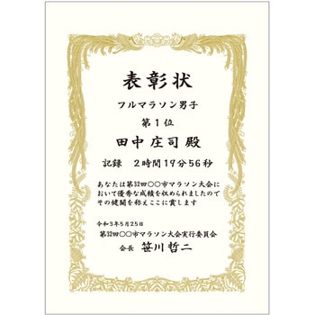 賞状用紙 金刷 タカ印(ササガワ)