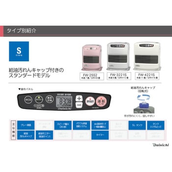 FW-4221S(W) 石油ファンヒーター 1台 ダイニチ工業 【通販サイトMonotaRO】