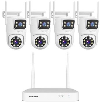 防犯カメラセット(防犯カメラ4台+レコーダー1台) NEXTEC