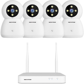 防犯カメラセット(防犯カメラ4台+レコーダー1台) NEXTEC