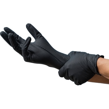 ニトリル厚手手袋粉なし 12枚入 9011 カジメイク