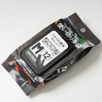 ニトリル厚手手袋粉なし まとめ買い 12枚入×100個 9011 カジメイク