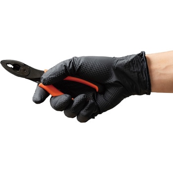 ニトリル厚手手袋粉なし まとめ買い 12枚入×100個 9011 カジメイク