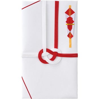 祝金封 赤白7本斜折 5枚パック マルアイ