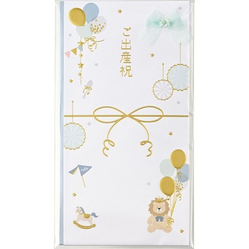 ラ・フェット 出産祝多当 ブルー マルアイ