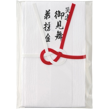赤白7本結切 御見舞金封 短冊4枚入 マルアイ