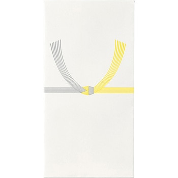 コットン仏万円袋 黄水引 字無 マルアイ