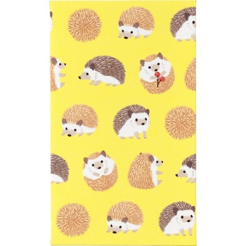 どうぶつ ぽち袋 ハリネズミイエロー マルアイ