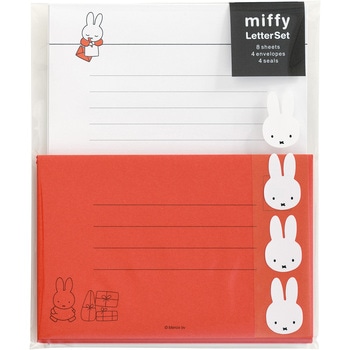 ミッフィーレター シンプル/レッド マルアイ