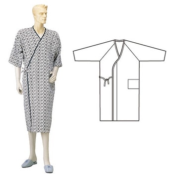 ガーゼ合せ湯上り 紳士 神戸生絲