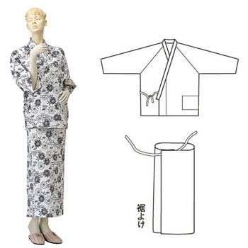 セパレートねまき 婦人 春夏用 神戸生絲