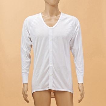 前開長袖ワンタッチホックラグラン袖 神戸生絲