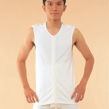 紳士用前開き7分袖 神戸生絲