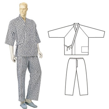 紳士前開き半袖 神戸生絲