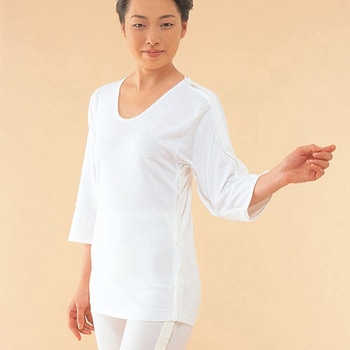 男女兼用前開き長袖 神戸生絲