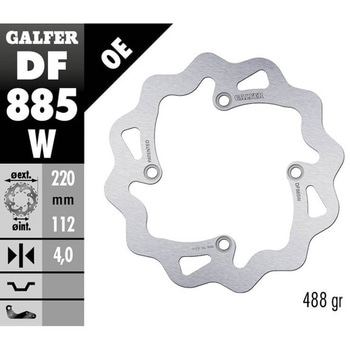 Galfer / ガルファー ブレーキディスク Fixed Wave | DF885W GALFER(ガルファー)