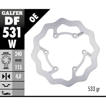Galfer / ガルファー ブレーキディスク Fixed Wave | DF531W GALFER(ガルファー)