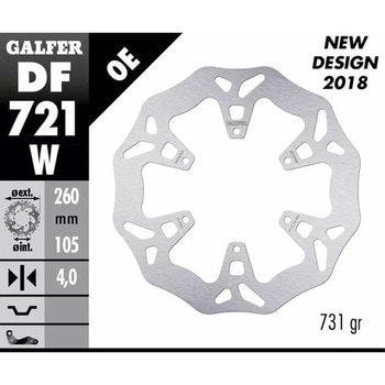 Galfer / ガルファー ブレーキディスク Wave Fixed | DF721W GALFER(ガルファー)