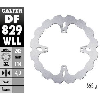 Galfer / ガルファー ブレーキディスク Fixed Wave ソリッド | DF829WLL GALFER(ガルファー)