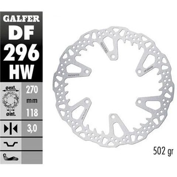 Galfer / ガルファー ブレーキディスク フィックスドシャーク フロント | DF296HW GALFER(ガルファー)