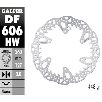 Galfer / ガルファー ブレーキディスク フィックスドシャーク フロント | DF606HW GALFER(ガルファー)