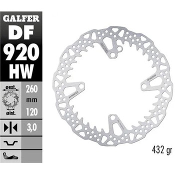 Galfer / ガルファー ブレーキディスク フィックスドシャーク フロント | DF920HW GALFER(ガルファー)
