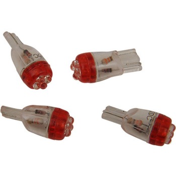 Drag Specialties MINI WEDGE RED LED | T10-4LEDR-HC DRAG SPECIALTIES(ドラッグスペシャリティーズ)