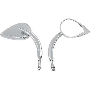 Drag Specialties MIRROR T-DROP CHR L. STM | 0640-0387 DRAG SPECIALTIES(ドラッグスペシャリティーズ)