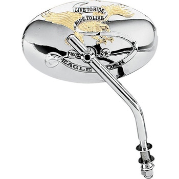 Drag Specialties 6"LIVE TO RIDE OVL MIRROR | KA-65EG-BC429 DRAG SPECIALTIES(ドラッグスペシャリティーズ)