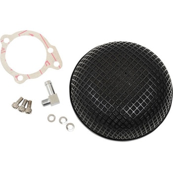 Drag Specialties AIR CLNR BLK BOB S S E/G | 14-0110SSSB DRAG SPECIALTIES(ドラッグスペシャリティーズ)