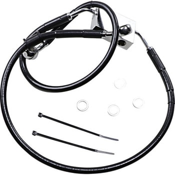 614743-4BLK Drag Specialties FRT BRAKE LINE XL BK +4 | 614743-4BLK DRAG SPECIALTIES(hbOXyVeB[Y) 67961936