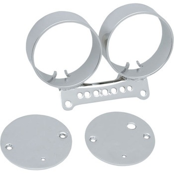 Drag Specialties MOUNT GAGE CHR DBLE | T21-6924 DRAG SPECIALTIES(ドラッグスペシャリティーズ)