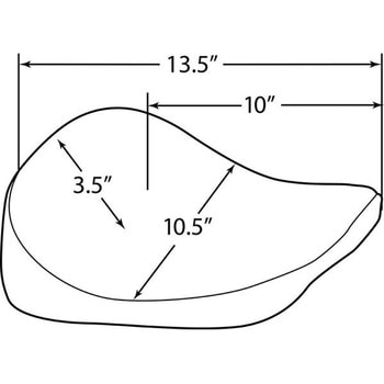 Drag Specialties SEAT SOLO BOBR SMTH VNYL | 0804-0737 DRAG SPECIALTIES(ドラッグスペシャリティーズ)