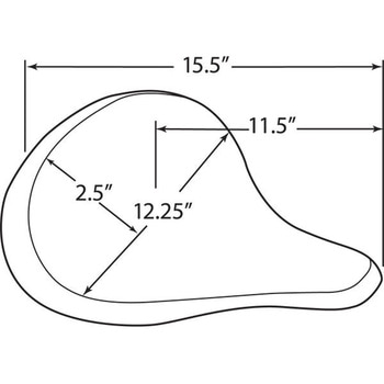 Drag Specialties SEAT SOLO LG VINYL BLK | 0806-0047 DRAG SPECIALTIES(ドラッグスペシャリティーズ)