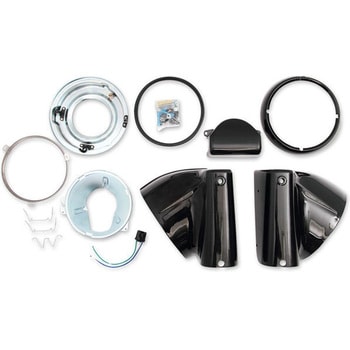 Drag Specialties NACELLE HD.LT.BLK FLST | L20-0629GB DRAG SPECIALTIES(ドラッグスペシャリティーズ)