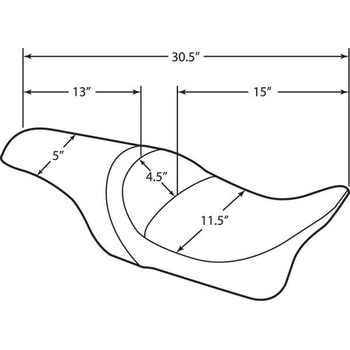 Drag Specialties SEAT PRED SMTH 08-20 FL | 0801-0948 DRAG SPECIALTIES(ドラッグスペシャリティーズ)