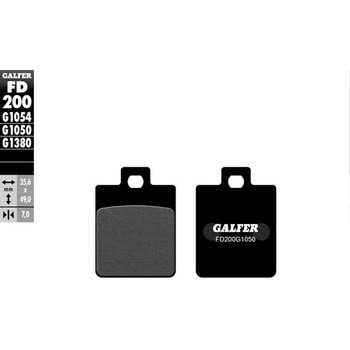 Galfer / ガルファー ブレーキパッド セミメタル スクーター | FD200G1050 GALFER(ガルファー)
