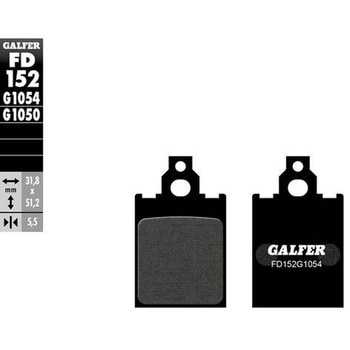 Galfer / ガルファー ブレーキパッド セミメタル | FD152G1054 GALFER(ガルファー)