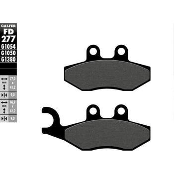 Galfer / ガルファー ブレーキパッド セミメタル | FD277G1054 GALFER(ガルファー)