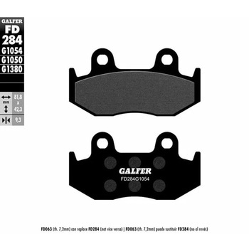 Galfer / ガルファー ブレーキパッド セミメタル | FD284G1054 GALFER(ガルファー)