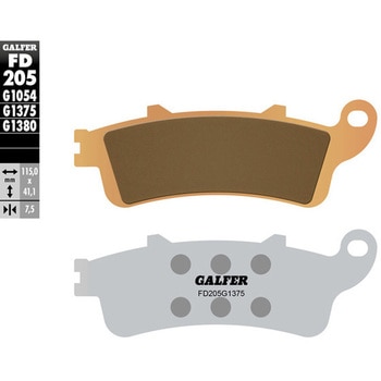 Galfer / ガルファー ブレーキパッド シンタードメタル スポーツバイク用 | FD205G1375 GALFER(ガルファー)